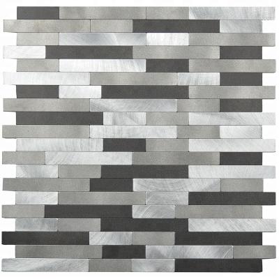 China Aluminum Parquet Interlocking Skin And Stick Decorative Mosaic Wall Slab for sale