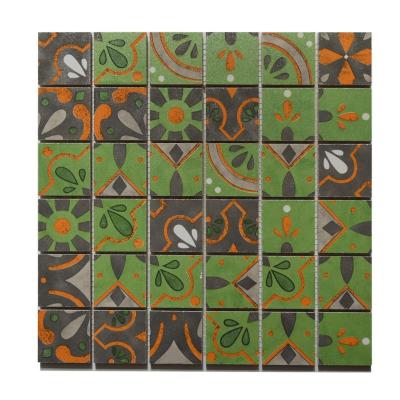 China Parquet Mexican style ceramic mosaic tile for home decoration for sale