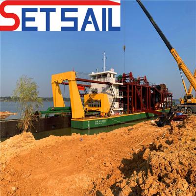 China Rexroth Parker Hydraulic Small Cutter Suction Sand Dredging Machine to Clean Reservoir for sale