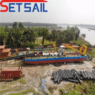 China Maximum capacituy 6000m3/h Dredging Depth 18m River Sand Dredger for River and Lake for sale