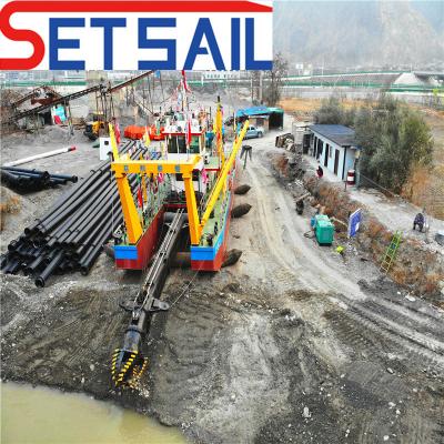 China 14/12 Zoll Schneider-Saugbagger für Sandbergbau Schleppkopf Leistung 50-260kw zu verkaufen