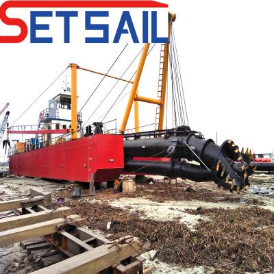 China Non Self Propelled Clay and Mud Dredger Vessel with Pipeline 40000.000kg Gross Weight for sale