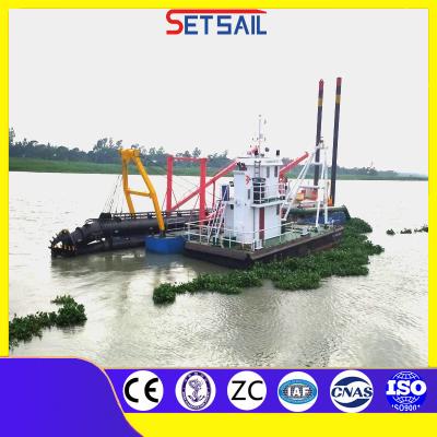 China Hydraulic Sand Dredge with Water Pump 720kw Auxiliary Engine Power 43 Meter Total Length for sale