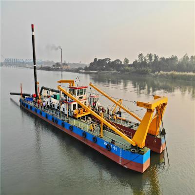 China 18 Inch Cutter Suction Dredger Powered by Cumins 260 Kw Diesel Engine and Anchor Boom for sale