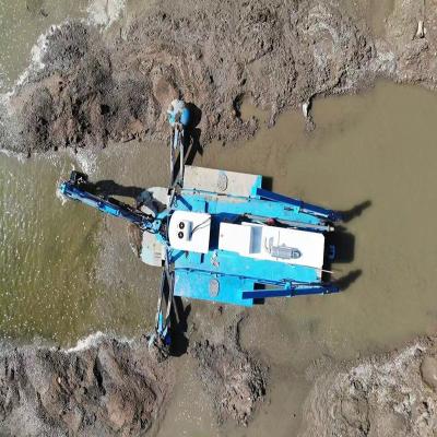 China Customized Diesel Engine Power Amphibious Cutter Suction Sand Dredger for sale