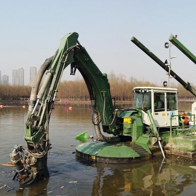 China Kingda-zandpomp en multifunctionele toevoegingen op een veelzijdige amfibische bagger Te koop