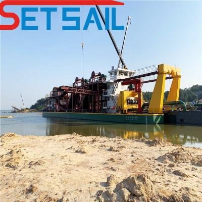 Cina 7.5m Larghezza 298kw Potenza del motore ausiliario 18 pollici Cutter Suction Dredger per il dragaggio in vendita