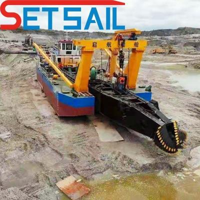 China 18 Inch Hydraulic Cutter Suction Sand Mining Dredger for Sand Output Distance 1500m for sale