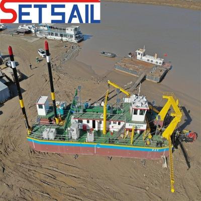 China River Sand Pump Wheel Bucket Dredger with Dredging Depth of 8m-20m and US Currency for sale