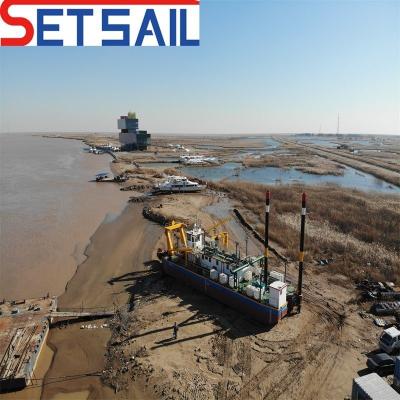 China 8m-20m Dredging Depth Hydraulic Winch Multi Fuction Wheel Bucekt Dredger in US Currency for sale