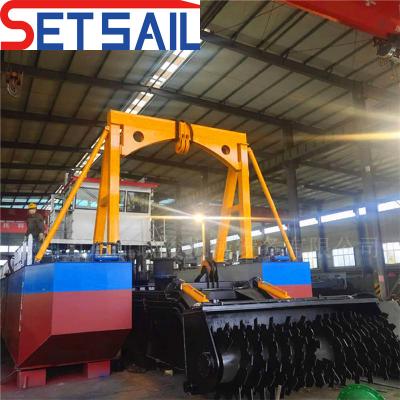 China Weichai Diesel Engine Trailing Hopper Suction Gravel Dredger for Reservoir and Durable for sale