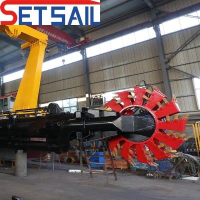 China 800m3-20000m3 Fluxo de água CTS Full Automatic Hydraulic Wheel Bucket Dredger para lama de rio à venda