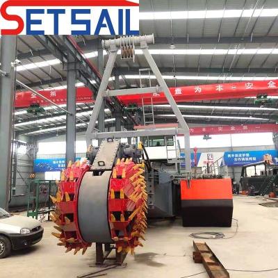 China Diesel Engine River Sand Pump Wheel Bucket Dredger for Clay Total Width 5.2m-12m for sale