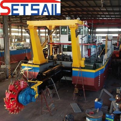 China Initial Payment Diesel Engine Power Wheel Bucket Dredging Sand Ship with Hydraulic for sale