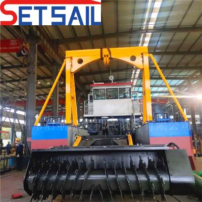 China Total Width 4.5m-12m Hydraulic Winch Trailing Hopper Suction Dredger with Siemens PLC for sale