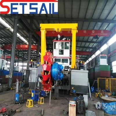 China Small Dredge Boat Sand Dredger with 800m-5000m Discharge Distance for sale