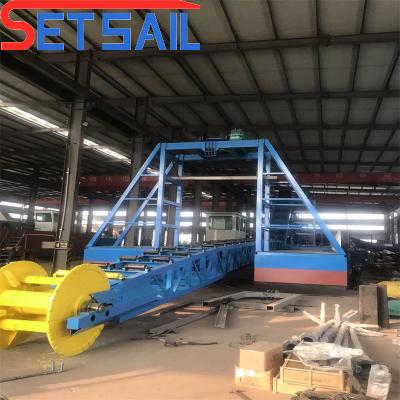 China Transportation Way Sea Freight Chain Bucket River Sand Gold Dredger for Diamond Machinery for sale