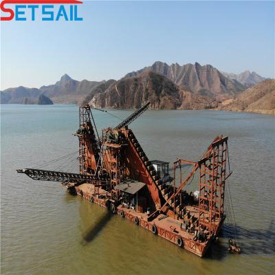 China Generator Sets Chain Bucket Sand Diamond Dredger for Gold and Initial Payment Options for sale