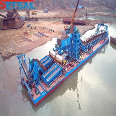 China Sea Freight Transportation Way Chain Bucket Sand Gold Dredger for Diamond Return refunds for sale