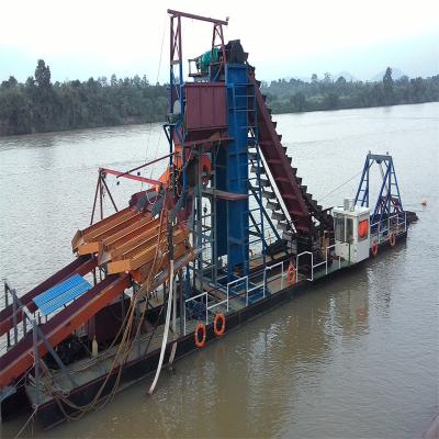 China Setsail Chain Bucket River Mining Gold Diamond Dredger for Congo by Professional for sale