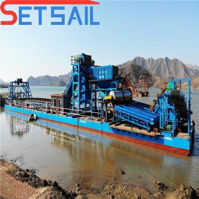 China Highly 75kw-150kw Generator Power River Mining Gold Dredger for Lake Diamond Equipment for sale