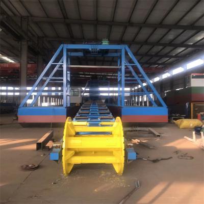 China Chain Bucket Sand Gold / Diamond Dredger with Jigging Machine and Agitation Equipment for sale