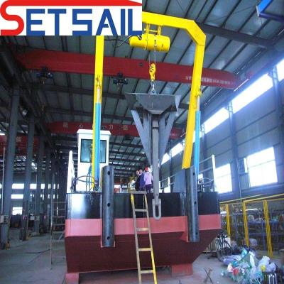 China Diesel Engine Full Hydraulic Control Service Working Ship with Deck Crane Lift 1.5t-5t for sale