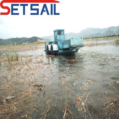 China QHCM-6 Full Hydraulic Clean River Water Hyacinth Machinery for Clean and Healthy Water for sale