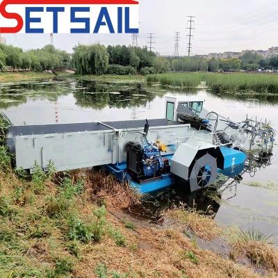 China Sea Weed Harvester with Paddle Wheel or Propeller Drive and 7.5-50m3 Loading Capacity for sale