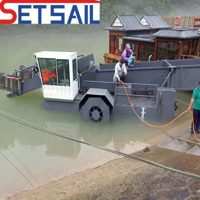 China 3.5-5kn/H Working Speed Lake Weed/Plant/Vegetation Cutting and Collecting Harvester for sale