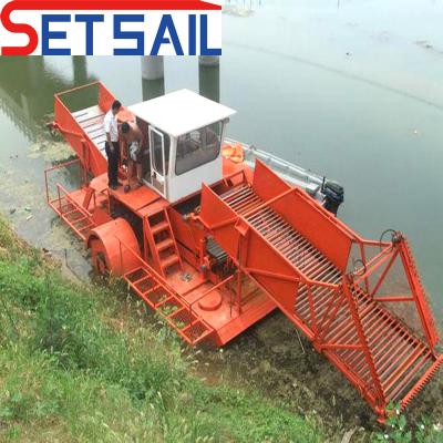 China Diesel or Electric River Cleaning Vessel for Lake Reed and Weed Total Length 7.2m-25m for sale