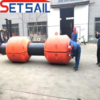 China CTN Slot Type Flanged Joint HDPE Dredge Pipe for Cutter Suction Dredger Shipping Cost for sale