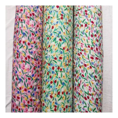 China Hot Sale 100 QUICK DRY Viscose Printed Fabric Ready Goods Woven Spun Rayon Fabric For Dress for sale