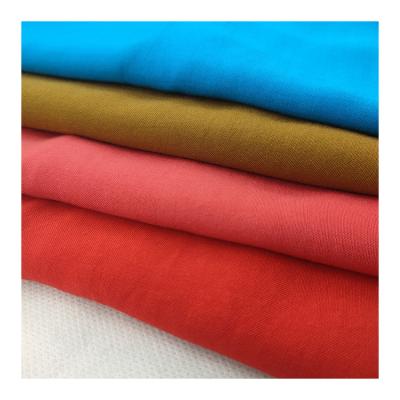 China Challis QUICK DRY cheap solid rayon factory direct sale viscous fabric for women's blouses and shirts for sale