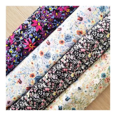 China QUICK DRY Rayon Printed Goods100% Moss Crepe Fabric Ready Viscose for sale