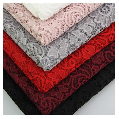 China New Arrival Fashionable Multicolor Ready Goods Guipure Embroidery Lace Fabric Breathable For Women Dress for sale