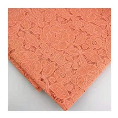 China Breathable China 45%Polyester 55%Cotton Hot Selling Textile Fabrics Lace Up Embroidered Fabric For Women's Skirts for sale