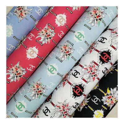 China High Quality Printed Spandex DIMENSIONAL Four Way Polyester Fabric Material For Women's Clothing for sale