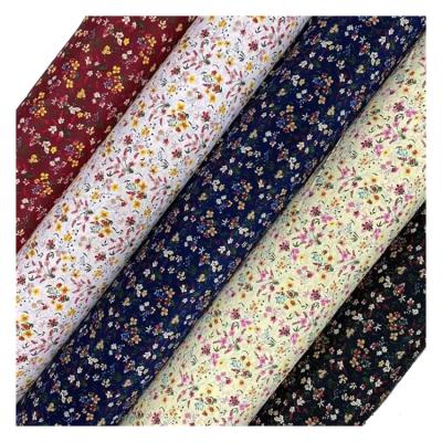 China Various DIMENSIONAL Woven Polyester Fabric Hot Selling 100% Floral Printed Fabric For Clothing for sale