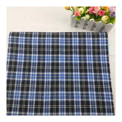 China Hot Sale Shaoxing Uniform Fabric Breathable Cheap Price Cotton Chat Dyed Woven Fabric Material For Clothing for sale