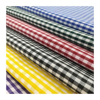 China China Breathable Wholesale Cheap Price Gingham TTC Cotton Check Shirt Fabric for sale