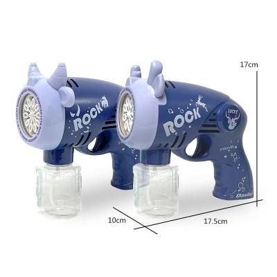 China Amazon Plastic Hit Ten Hole Fully Automatic Bubble Gun with Sound and Light for Summer Toys; bubble machine for outdoor toy for sale