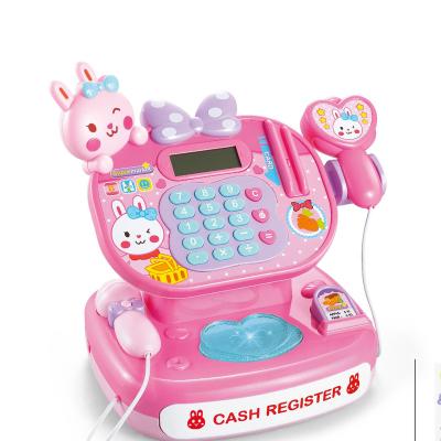 China Plasitc Funny Educational Game Pretend Supermarket Toy Set For Kids Children, Multi Function Cash Register Game Educational Game Toy for sale