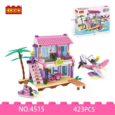 China Construction Toy Hot Sale Funny Plastic Assembled Building Block Set DIY Toys for Children, 423 Pcs Beauty Ship for Education Kindergarten for sale