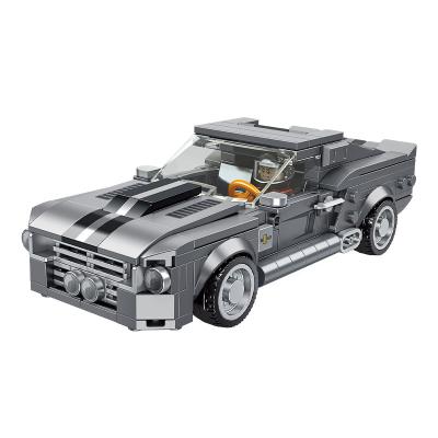 China Building Toy Panlso 666012 GT500 sports car assembling small particles building block car children's toys for sale