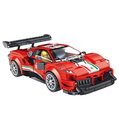 China 666013 488 Plastic Children's Building Block Toys ABS Sports Car Building Toy Panlos Assembling Car Models for sale