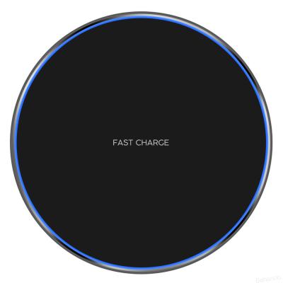 China New Universal Earphone Charger 10W Ultra-thin USB Qi Protection Fast Wireless Charging QI Wireless Charger for sale