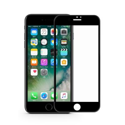 China Hot Sale Curved Screen Glass Protector New 4D Curved Tempered Glass Screen Protector Toughened Protective Film For Iphone 8 for sale