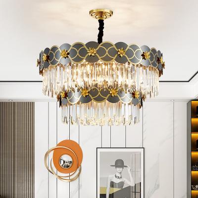 China Modern Luxury Gold Crystal Chandelier Lighting Led Chandeliers Light Fixture for Living Room Hotel Hall Art Decor Hanging Lamp for sale