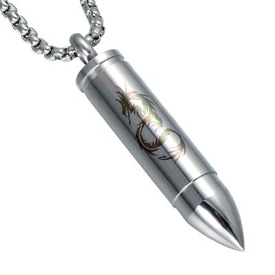 China Fashionable Made in China Fashion Mens Stainless Steel Necklace Scorpion Stainless Steel Bullet Chain Necklace for sale